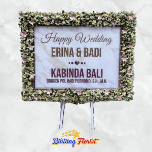 papan wedding Bintang Florist Jakarta