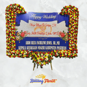 Papan Bunga Happy Wedding Bintang Florist Jakarta