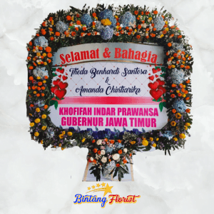 Papan Bunga Happy Wedding Bintang Florist Jakarta