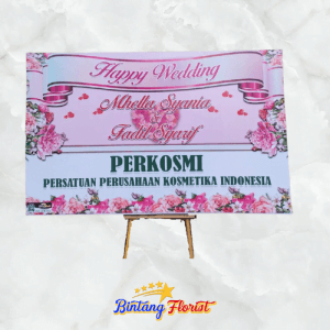 Bunga Papan Happy Wedding Bintang Florist Jakarta