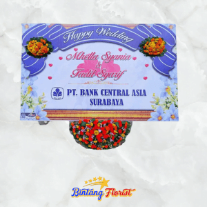 Bunga Papan Happy Wedding Bintang Florist Jakarta