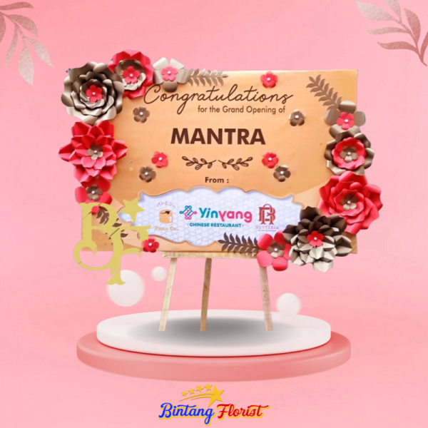 Papan Bunga Kertas Bintang Florist Jakarta