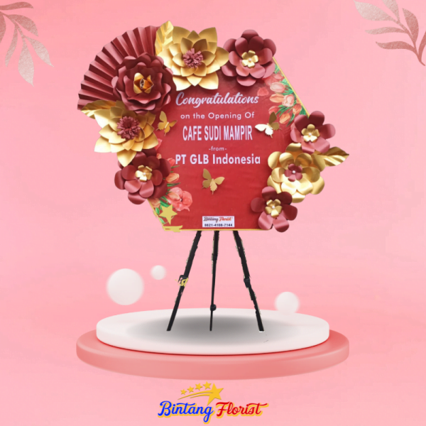 Papan Bunga Kertas Bintang Florist Jakarta