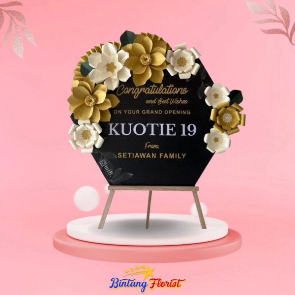 papan bunga kertas Bintang Florist Jakarta