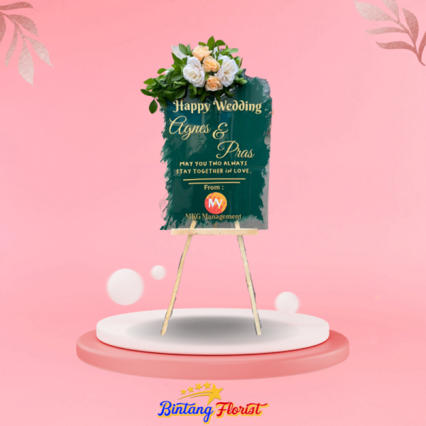 Papan Bunga Akrilik Bintang Florist Jakarta
