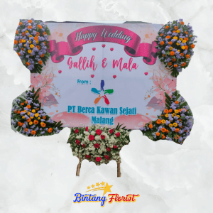 Bunga Papan Wedding BIntang Florist jakarta