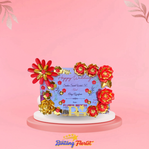 Bunga Papan Kertas Bintang Florist Jakarta
