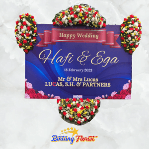 Papan Bunga Happy Wedding Bintang Florist Jakarta
